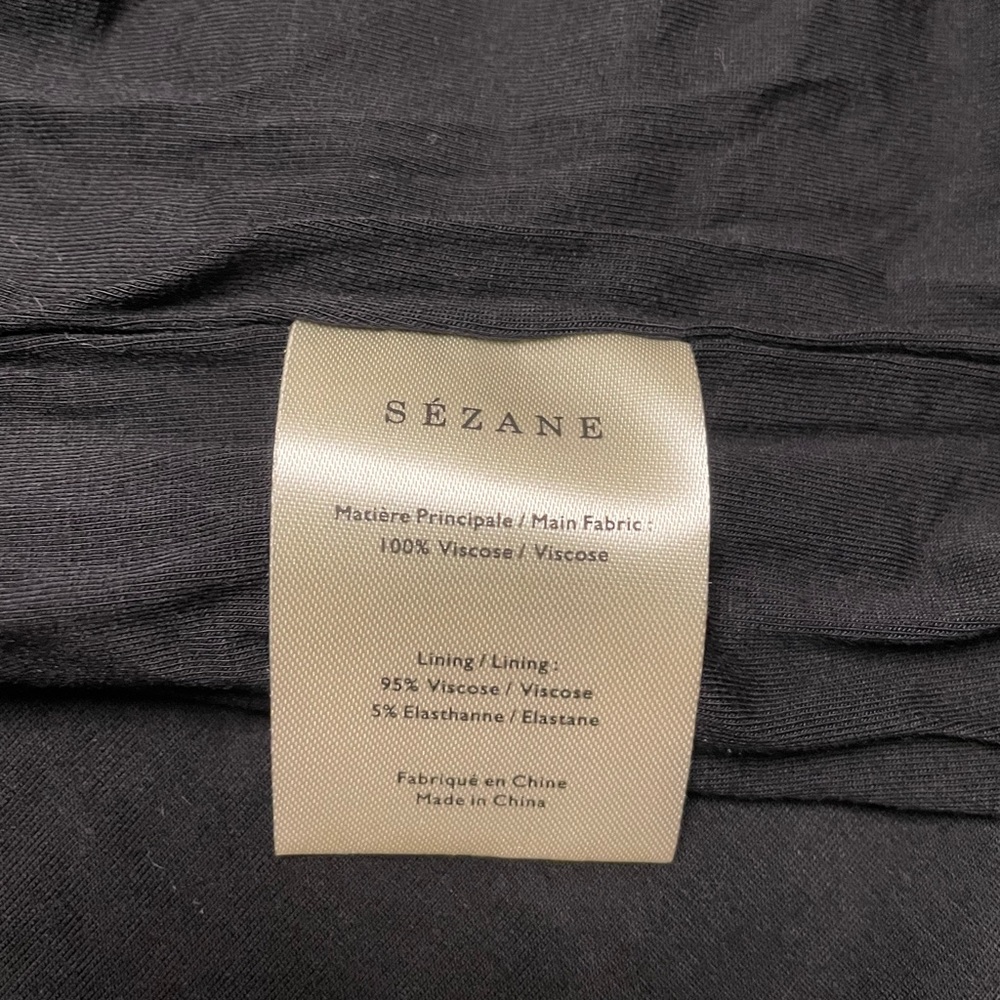 NWT Sezane Brunella Knit Mini Dress Black White Stripe | size XS - Picture 6 of 11